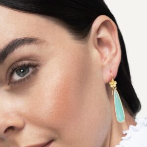 Gemstone drop earrings australia.