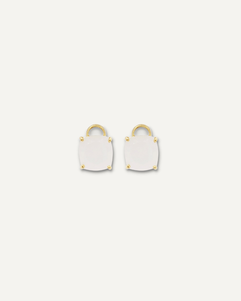 square moonstone earring charms